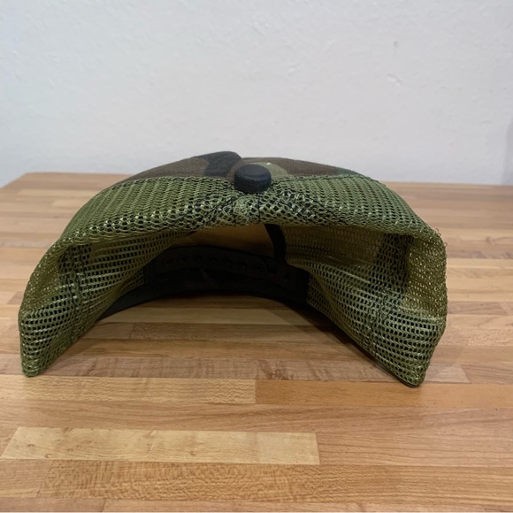 Vintage Lufkin Tools Camouflage Mesh Back Trucker Hat New Era Pro Design - Picture 3 of 8